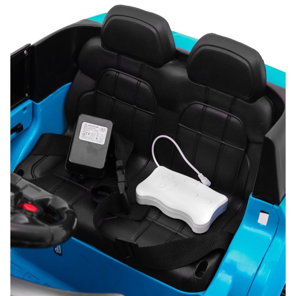 JOKO Elektrické autíčko Star Run RANGE, s diaľkovým ovládaním, odpružené, plastové kolesá, USB, MP3, modré
