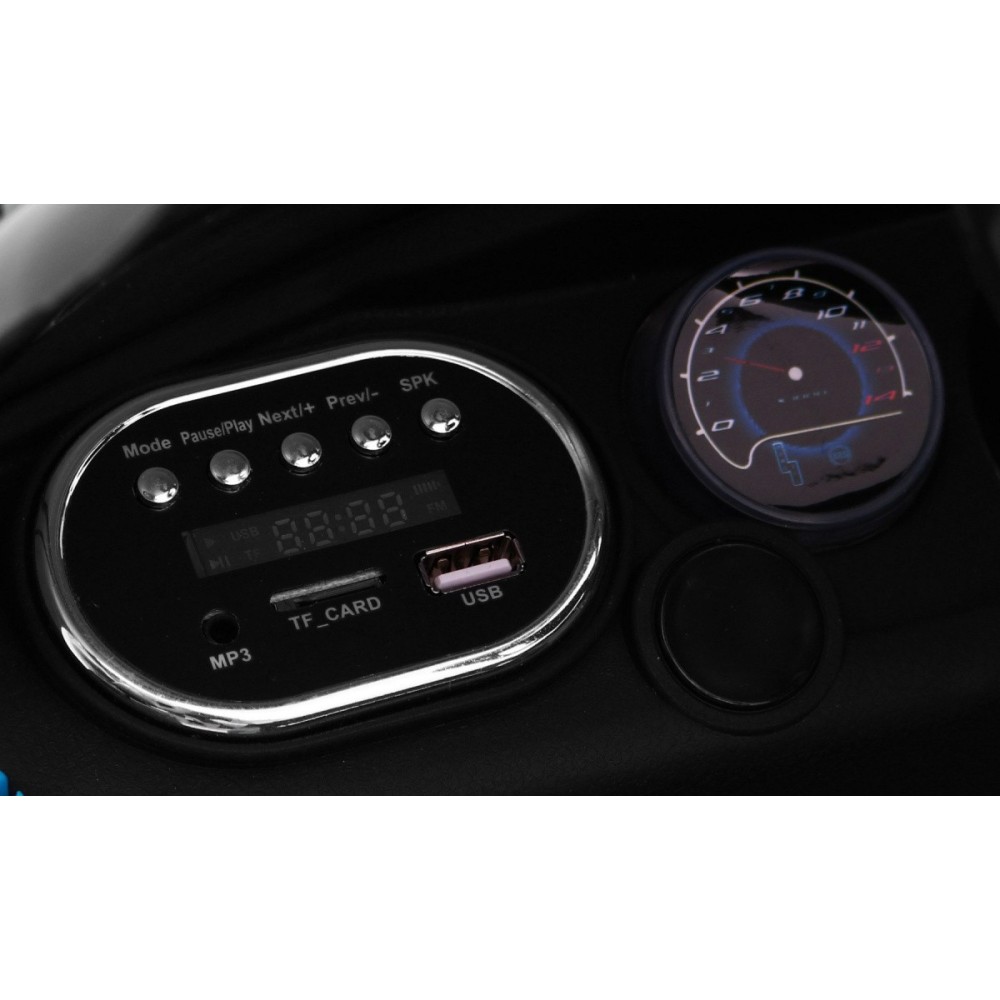 JOKO Elektrické autíčko Star Run RANGE, s diaľkovým ovládaním, odpružené, plastové kolesá, USB, MP3, modré