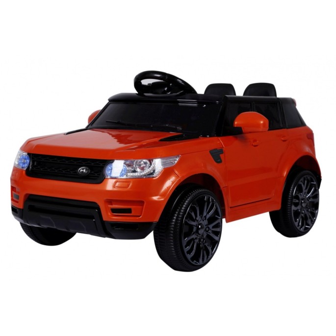 JOKO Elektrické autíčko Star Run RANGE, s diaľkovým ovládaním, odpružené, plastové kolesá, USB, MP3, oranžové