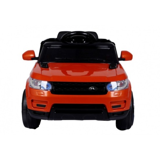 JOKO Elektrické autíčko Star Run RANGE, s diaľkovým ovládaním, odpružené, plastové kolesá, USB, MP3, oranžové