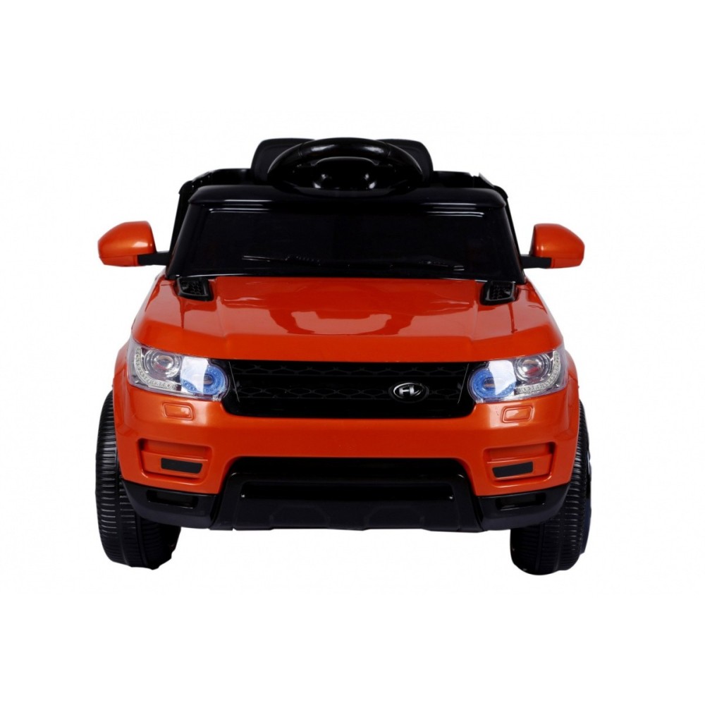 JOKO Elektrické autíčko Star Run RANGE, s diaľkovým ovládaním, odpružené, plastové kolesá, USB, MP3, oranžové