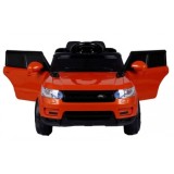 JOKO Elektrické autíčko Star Run RANGE, s diaľkovým ovládaním, odpružené, plastové kolesá, USB, MP3, oranžové