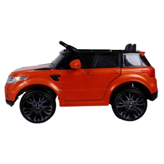 JOKO Elektrické autíčko Star Run RANGE, s diaľkovým ovládaním, odpružené, plastové kolesá, USB, MP3, oranžové