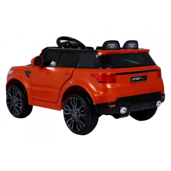 JOKO Elektrické autíčko Star Run RANGE, s diaľkovým ovládaním, odpružené, plastové kolesá, USB, MP3, oranžové