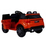 JOKO Elektrické autíčko Star Run RANGE, s diaľkovým ovládaním, odpružené, plastové kolesá, USB, MP3, oranžové