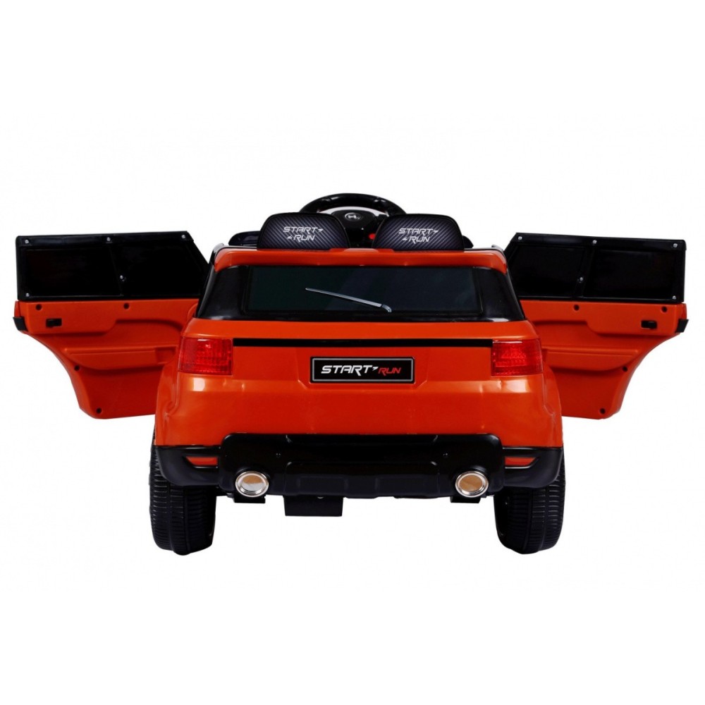 JOKO Elektrické autíčko Star Run RANGE, s diaľkovým ovládaním, odpružené, plastové kolesá, USB, MP3, oranžové