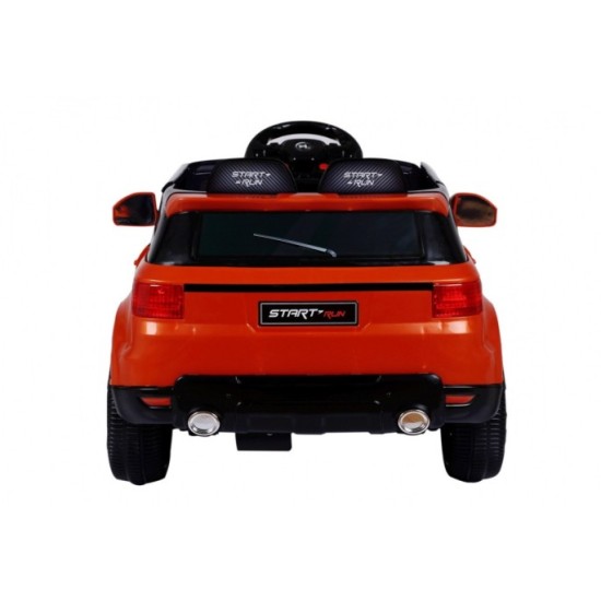 JOKO Elektrické autíčko Star Run RANGE, s diaľkovým ovládaním, odpružené, plastové kolesá, USB, MP3, oranžové