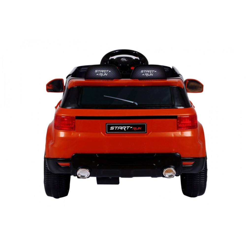 JOKO Elektrické autíčko Star Run RANGE, s diaľkovým ovládaním, odpružené, plastové kolesá, USB, MP3, oranžové