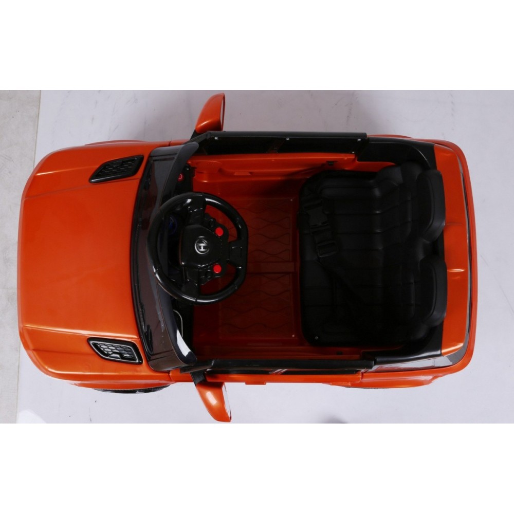 JOKO Elektrické autíčko Star Run RANGE, s diaľkovým ovládaním, odpružené, plastové kolesá, USB, MP3, oranžové
