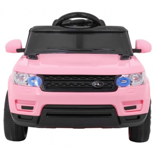 JOKO Elektrické autíčko Star Run RANGE s diaľkovým ovládaním 2,4Ghz, odpružené kolesá, koberček, USB, MP3, ružové