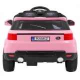 JOKO Elektrické autíčko Star Run RANGE s diaľkovým ovládaním 2,4Ghz, odpružené kolesá, koberček, USB, MP3, ružové