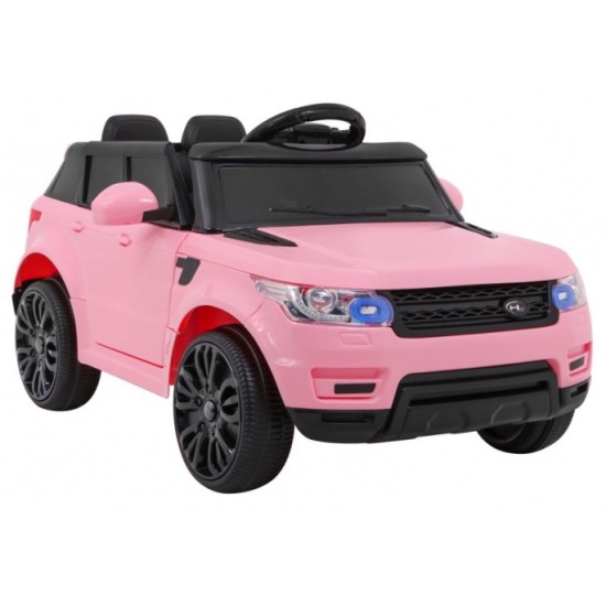 JOKO Elektrické autíčko Star Run RANGE s diaľkovým ovládaním 2,4Ghz, odpružené kolesá, koberček, USB, MP3, ružové