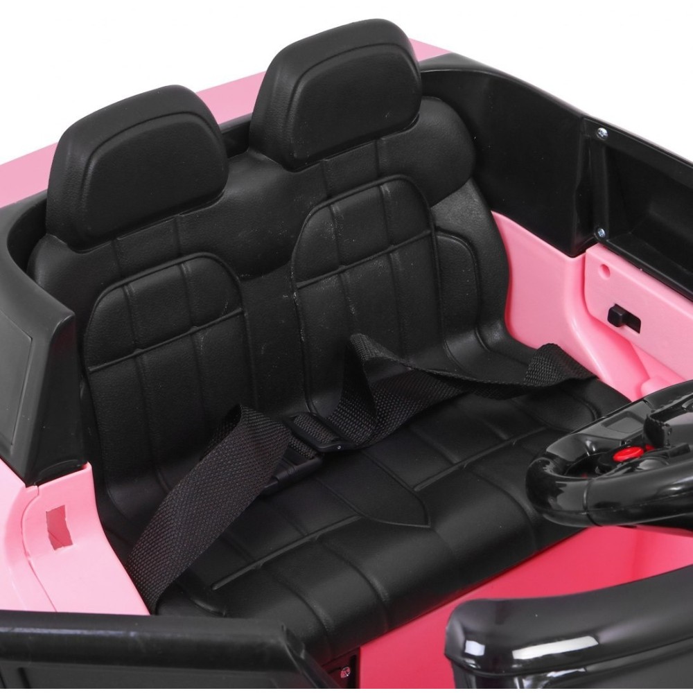 JOKO Elektrické autíčko Star Run RANGE s diaľkovým ovládaním 2,4Ghz, odpružené kolesá, koberček, USB, MP3, ružové