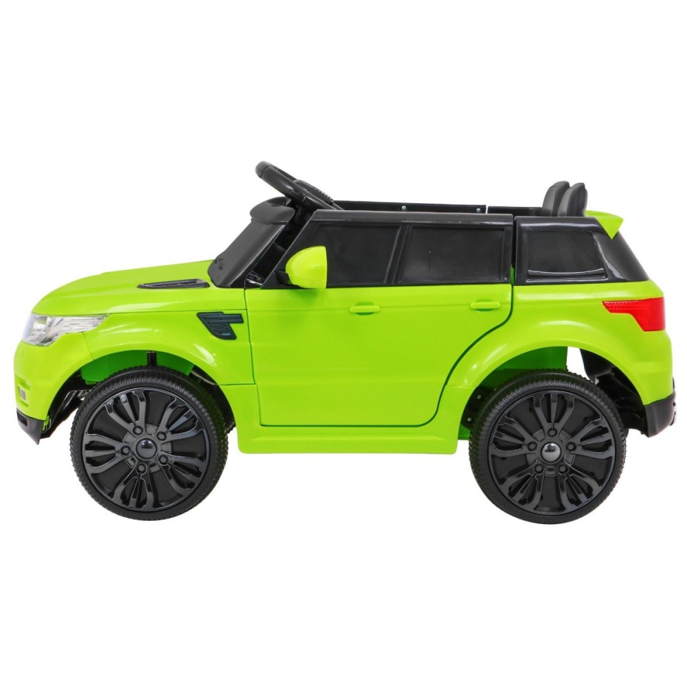 JOKO Elektrické autíčko Star Run RANGE s diaľkovým ovládaním 2,4Ghz, odpružené kolesá, koberček, USB, MP3, zelené