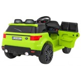 JOKO Elektrické autíčko Star Run RANGE s diaľkovým ovládaním 2,4Ghz, odpružené kolesá, koberček, USB, MP3, zelené