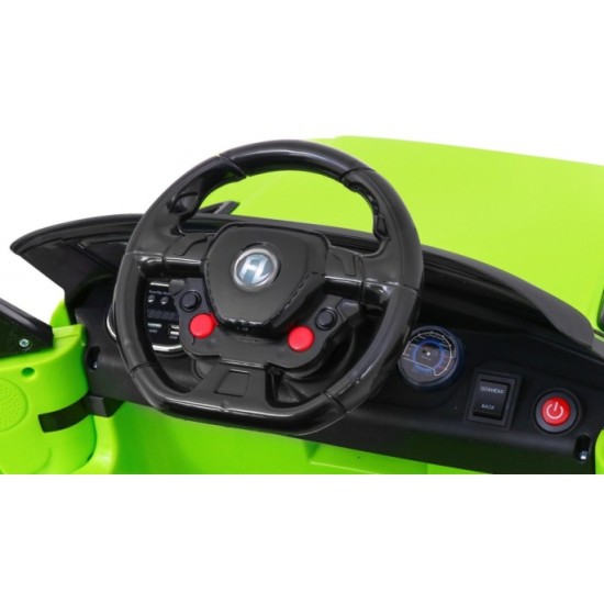JOKO Elektrické autíčko Star Run RANGE s diaľkovým ovládaním 2,4Ghz, odpružené kolesá, koberček, USB, MP3, zelené