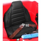 JOKO Elektrické autíčko SUV Hasičské auto s MEGAFÓNOM, penové kolesá, kožené sedadlo, FM Rádio, červené