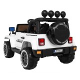 JOKO Elektrické autíčko JEEP 4x4 Terénny, penové kolesá, kožené sedadlo, USB, MP3, diaľkové ovládanie, biele