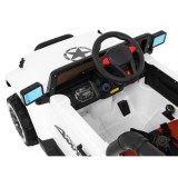 JOKO Elektrické autíčko JEEP 4x4 Terénny, penové kolesá, kožené sedadlo, USB, MP3, diaľkové ovládanie, biele