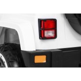 JOKO Elektrické autíčko JEEP 4x4 Terénny, penové kolesá, kožené sedadlo, USB, MP3, diaľkové ovládanie, biele