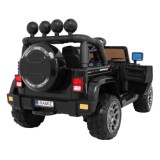 JOKO Elektrické autíčko JEEP 4x4 Terénny, penové kolesá, kožené sedadlo, USB, MP3, diaľkové ovládanie, čierne