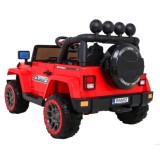 JOKO Elektrické autíčko JEEP 4x4 Terénny, penové kolesá, kožené sedadlo, USB, MP3, diaľkové ovládanie, červené