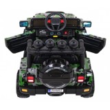 JOKO Elektrické autíčko JEEP 4x4 Terénny, penové kolesá, kožené sedadlo, USB, MP3, diaľkové ovládanie, Lakované maskáčové