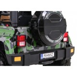 JOKO Elektrické autíčko JEEP 4x4 Terénny, penové kolesá, kožené sedadlo, USB, MP3, diaľkové ovládanie, Lakované maskáčové