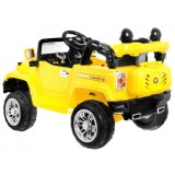 JOKO Elektrické autíčko Jeep, Odpružené, MP3, diaľkové ovládanie, žlté
