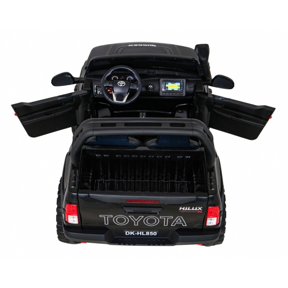 JOKO Elektrické autíčko Toyota Hillux 4x4, penové kolesá, Dvojmiestne kožené sedadlo, FM rádio, nosnosť 50kg, otvárací kufor, či
