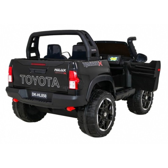 JOKO Elektrické autíčko Toyota Hillux 4x4, penové kolesá, Dvojmiestne kožené sedadlo, FM rádio, nosnosť 50kg, otvárací kufor, či