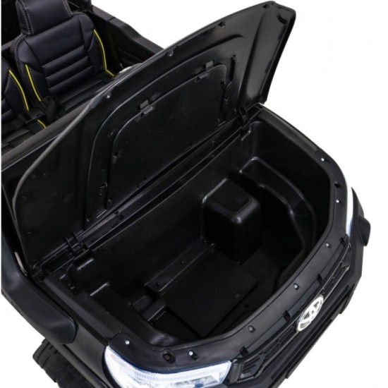 JOKO Elektrické autíčko Toyota Hillux 4x4, penové kolesá, Dvojmiestne kožené sedadlo, FM rádio, nosnosť 50kg, otvárací kufor, či
