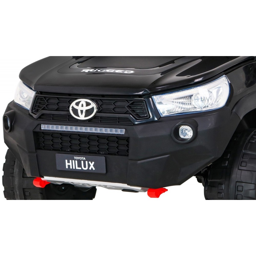 JOKO Elektrické autíčko Toyota Hillux 4x4, penové kolesá, Dvojmiestne kožené sedadlo, FM rádio, nosnosť 50kg, otvárací kufor, či