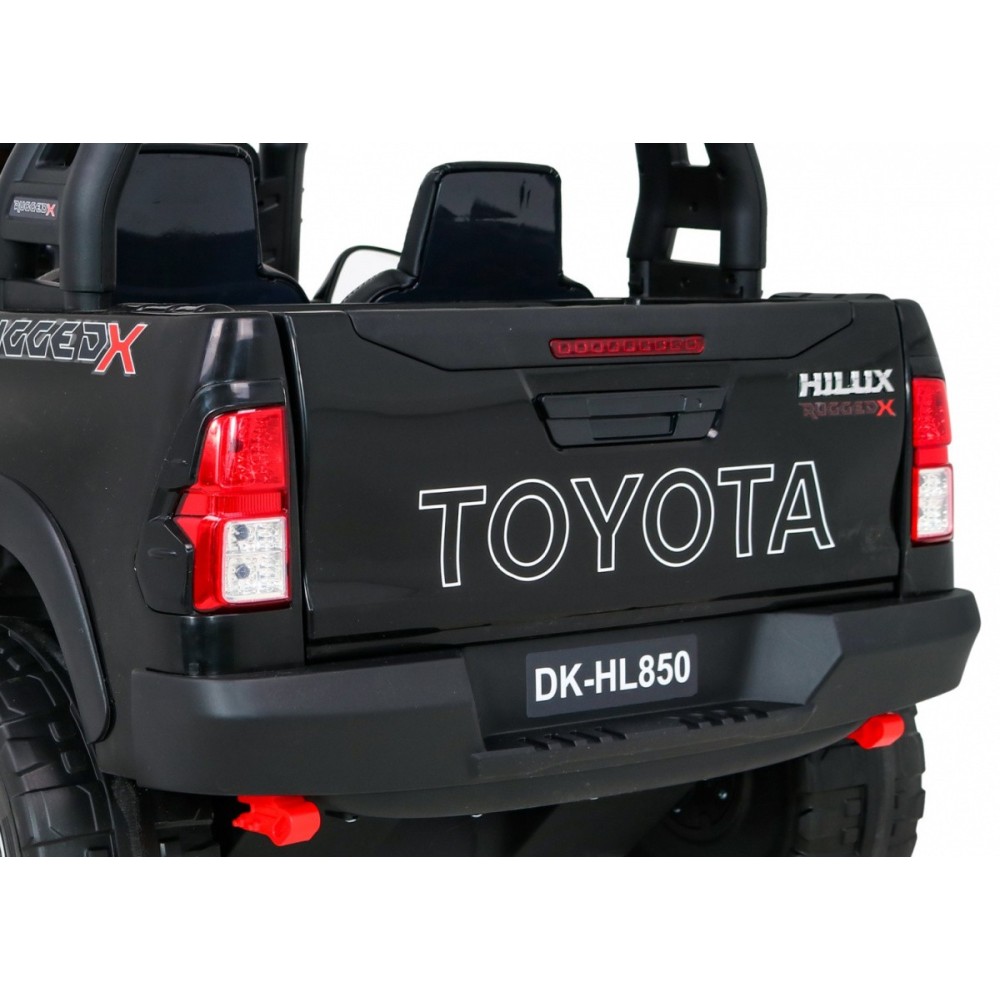 JOKO Elektrické autíčko Toyota Hillux 4x4, penové kolesá, Dvojmiestne kožené sedadlo, FM rádio, nosnosť 50kg, otvárací kufor, či