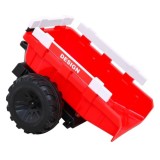 JOKO Elektrický Traktor Buggy 720-T s naberačkou, bagrom a vyklápacou vlečkou, penové kolesá, červený
