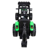 JOKO Elektrický Traktor Buggy 720-T s naberačkou, bagrom a vyklápacou vlečkou, penové kolesá, zelený