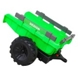 JOKO Elektrický Traktor Buggy 720-T s naberačkou, bagrom a vyklápacou vlečkou, penové kolesá, zelený