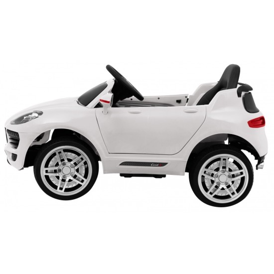 JOKO Elektrické autíčko Turbo-S, penové kolesá, FM rádio, biele