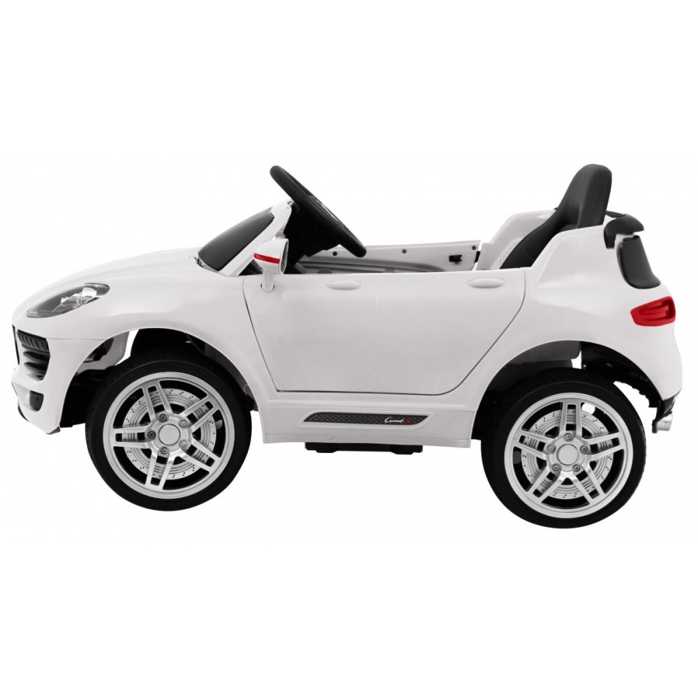 JOKO Elektrické autíčko Turbo-S, penové kolesá, FM rádio, biele