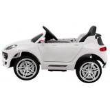 JOKO Elektrické autíčko Turbo-S, penové kolesá, FM rádio, biele