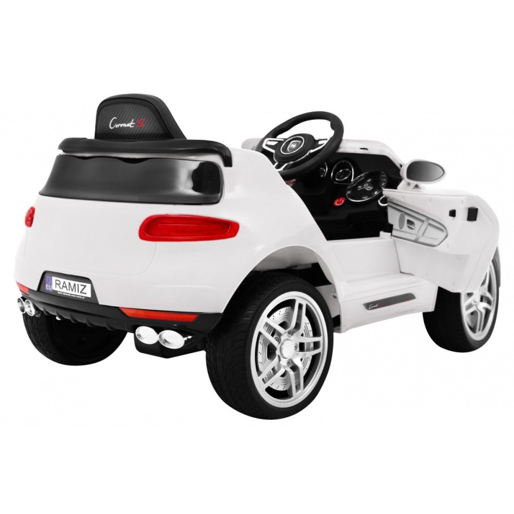 JOKO Elektrické autíčko Turbo-S, penové kolesá, FM rádio, biele