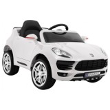 JOKO Elektrické autíčko Turbo-S, penové kolesá, FM rádio, biele
