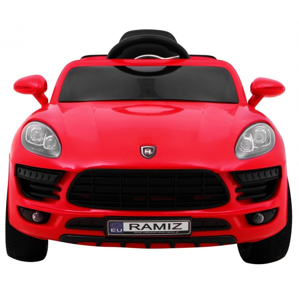 JOKO Elektrické autíčko Turbo-S, penové kolesá, FM rádio, červené
