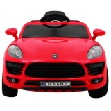 JOKO Elektrické autíčko Turbo-S, penové kolesá, FM rádio, červené