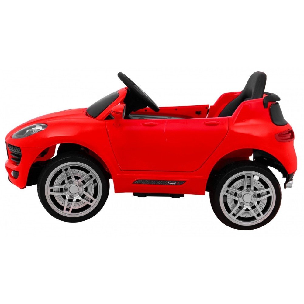 JOKO Elektrické autíčko Turbo-S, penové kolesá, FM rádio, červené
