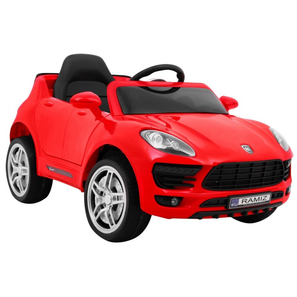 JOKO Elektrické autíčko Turbo-S, penové kolesá, FM rádio, červené