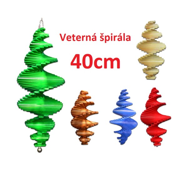 MKSTOR Drevená Veterná špirála 40cm