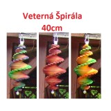 MKSTOR Drevená Veterná špirála 40cm Dúhová