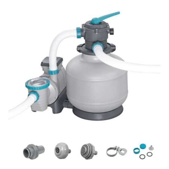 Bestway 58486 Piesková Bazénová filtrácia 11355 L/h + konektory a hadice