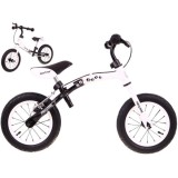 SporTrike Detské Cykloodrážadlo s otočným rámom 10"/12" Boomerang 2v1, biele